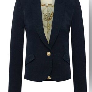L'AGENCE Jennah Navy Blazer with Gold Button - size 4